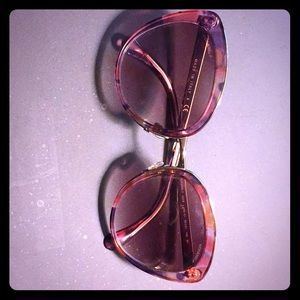 CHANEL Pink & Silver Butterfly Sunglasses